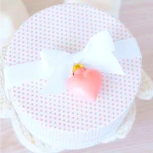 Sugar Paper x Target Valentine Pink Heart White Stars Polka Dot Glass NWT